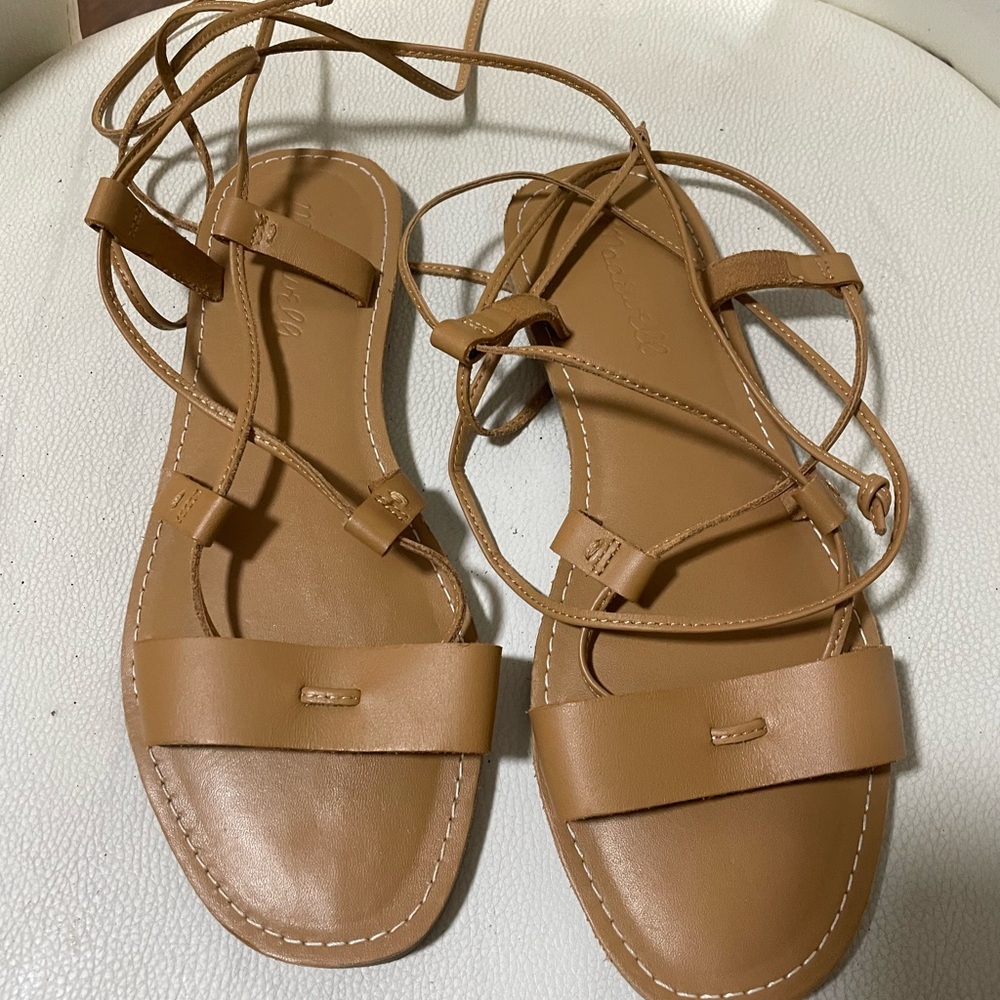 Madewell Tan Strappy Sandals - Picture 2 of 8